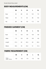 Load image into Gallery viewer, Novels Simple Wrap Jacket sizing in English